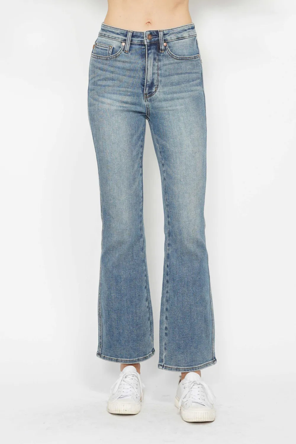judy-blue-full-size-tummy-control-back-embroidered-pocketed-bootcut-jeans-plus-size Image 7