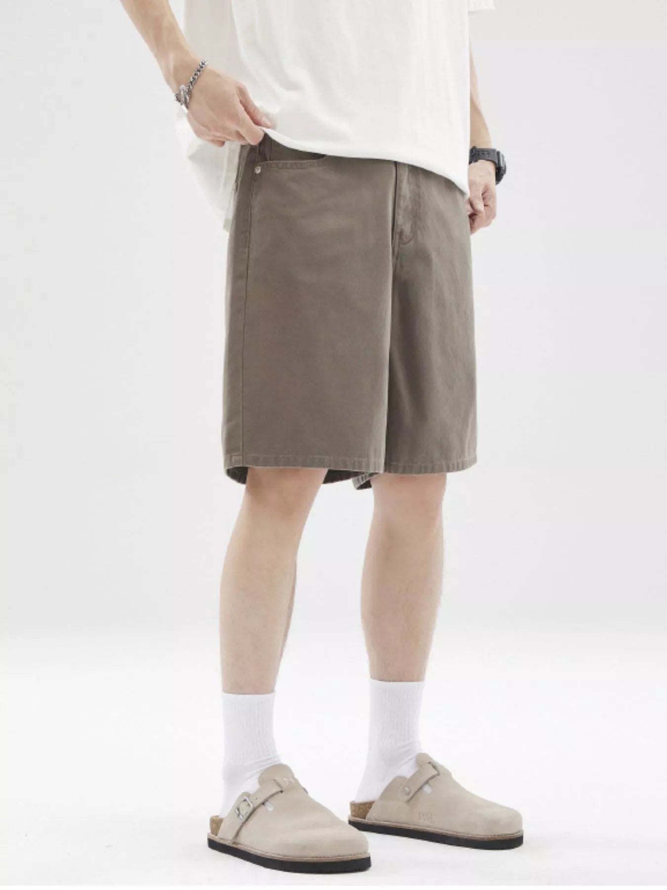 Men's Full Size Wide-Leg Shorts Plus Size | Tampa Bay Discounts