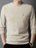 Men's Plus Size Long Sleeve Textured Casual Knit Top | Tampa Bay Discounts