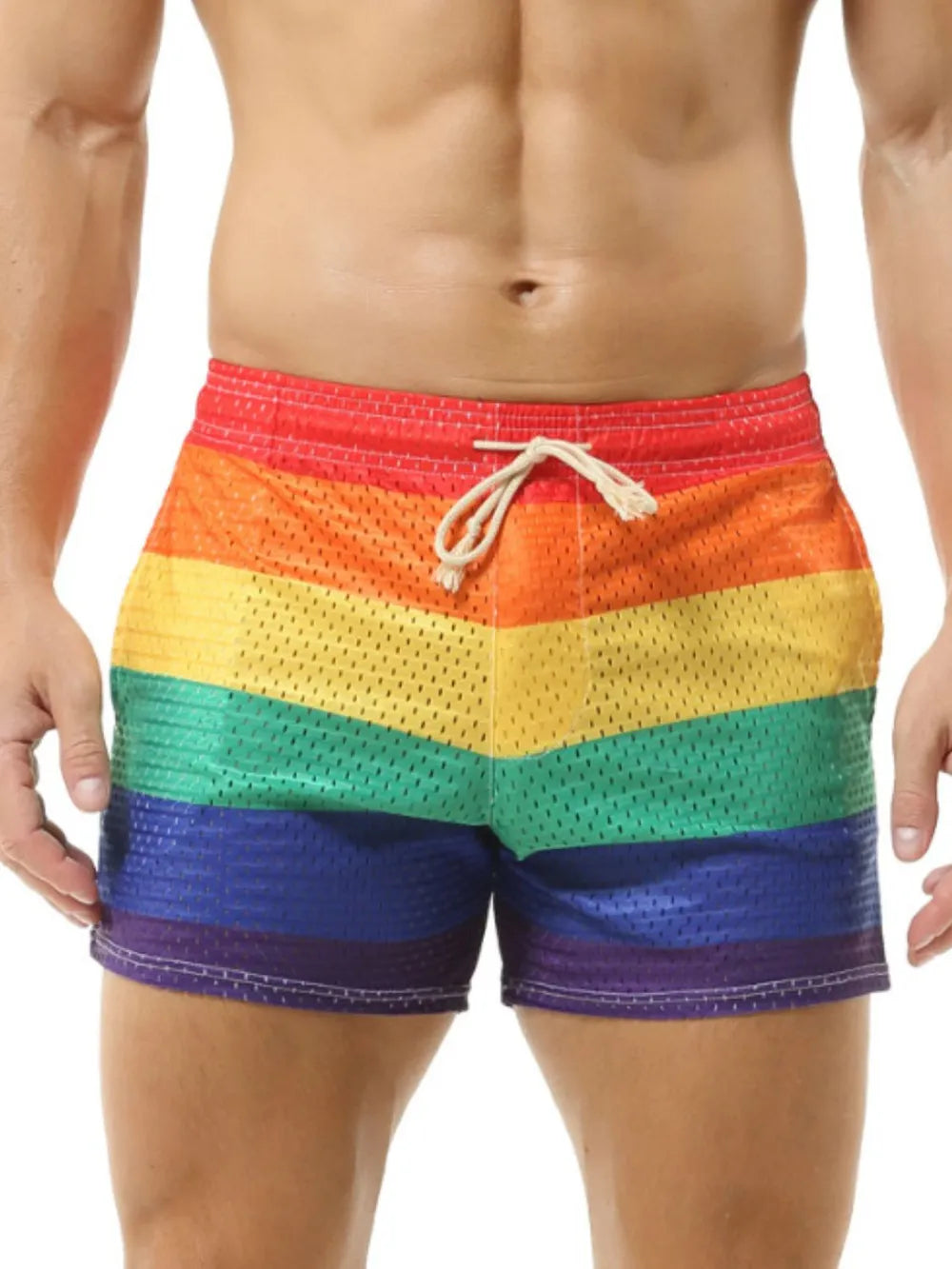 Men's Color Block Drawstring Shorts | Tampa Bay Discounts