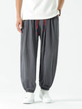 Men's Drawstring Wide Leg Relaxed Fit Pants | Tampa Bay Discounts