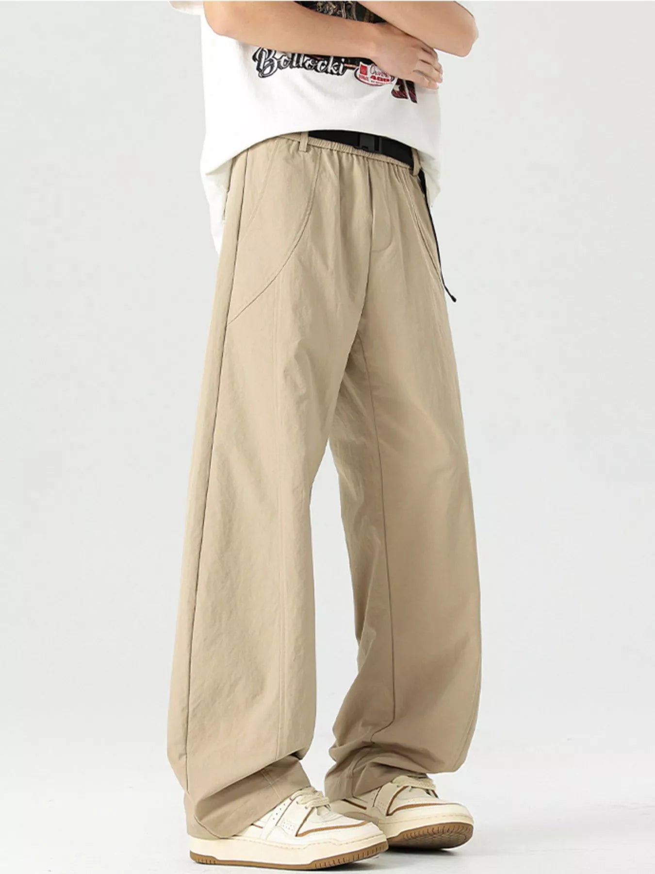 Men's Plus Size Lightweight Wide Leg Pants | Tampa Bay Discounts