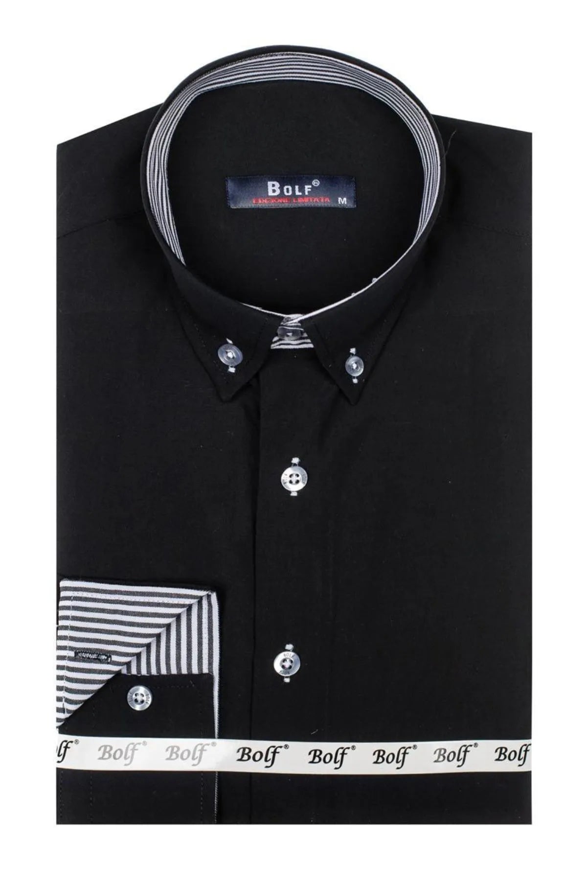 Men's Button-Down Shirt with Striped Detail | Tampa Bay Discounts