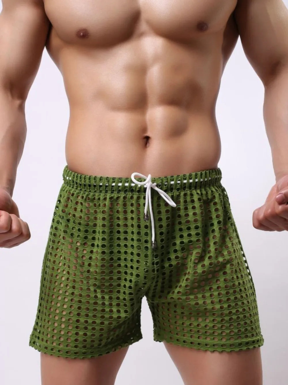 Men's Openwork Drawstring Shorts | Tampa Bay Discounts