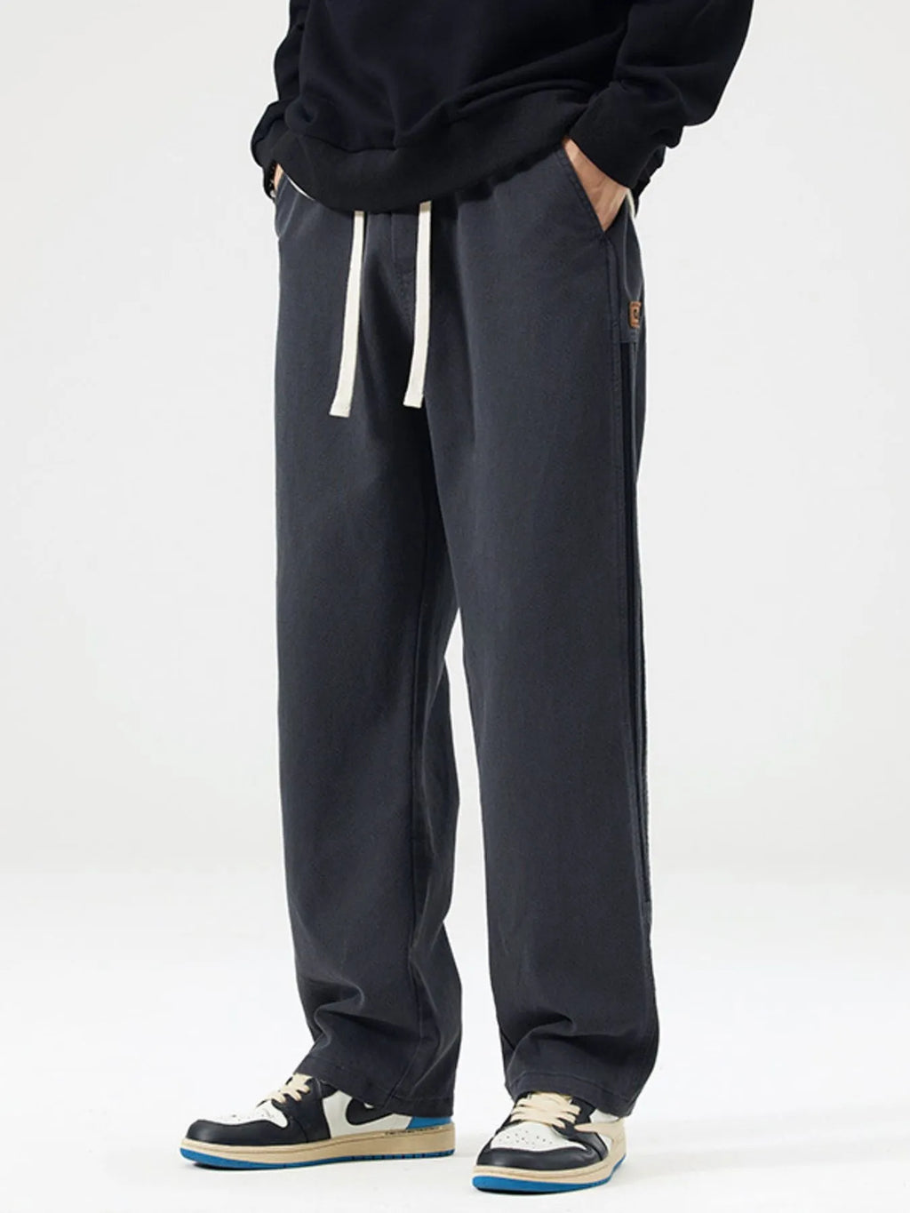 Men's Full Size Drawstring Wide Leg Pants Plus Size | Tampa Bay Discounts