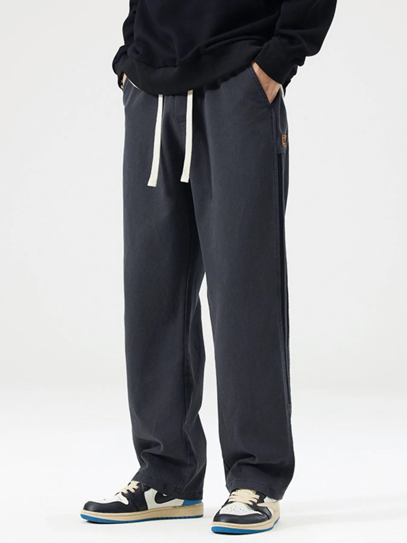 Men's Full Size Drawstring Wide Leg Pants Plus Size | Tampa Bay Discounts
