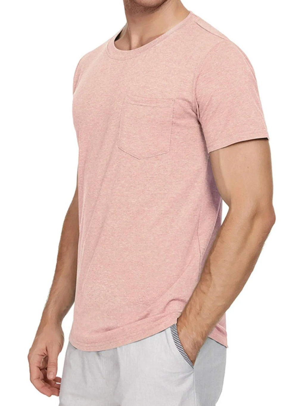 Men's Classic Round Neck Pocket T-Shirt | Tampa Bay Discounts