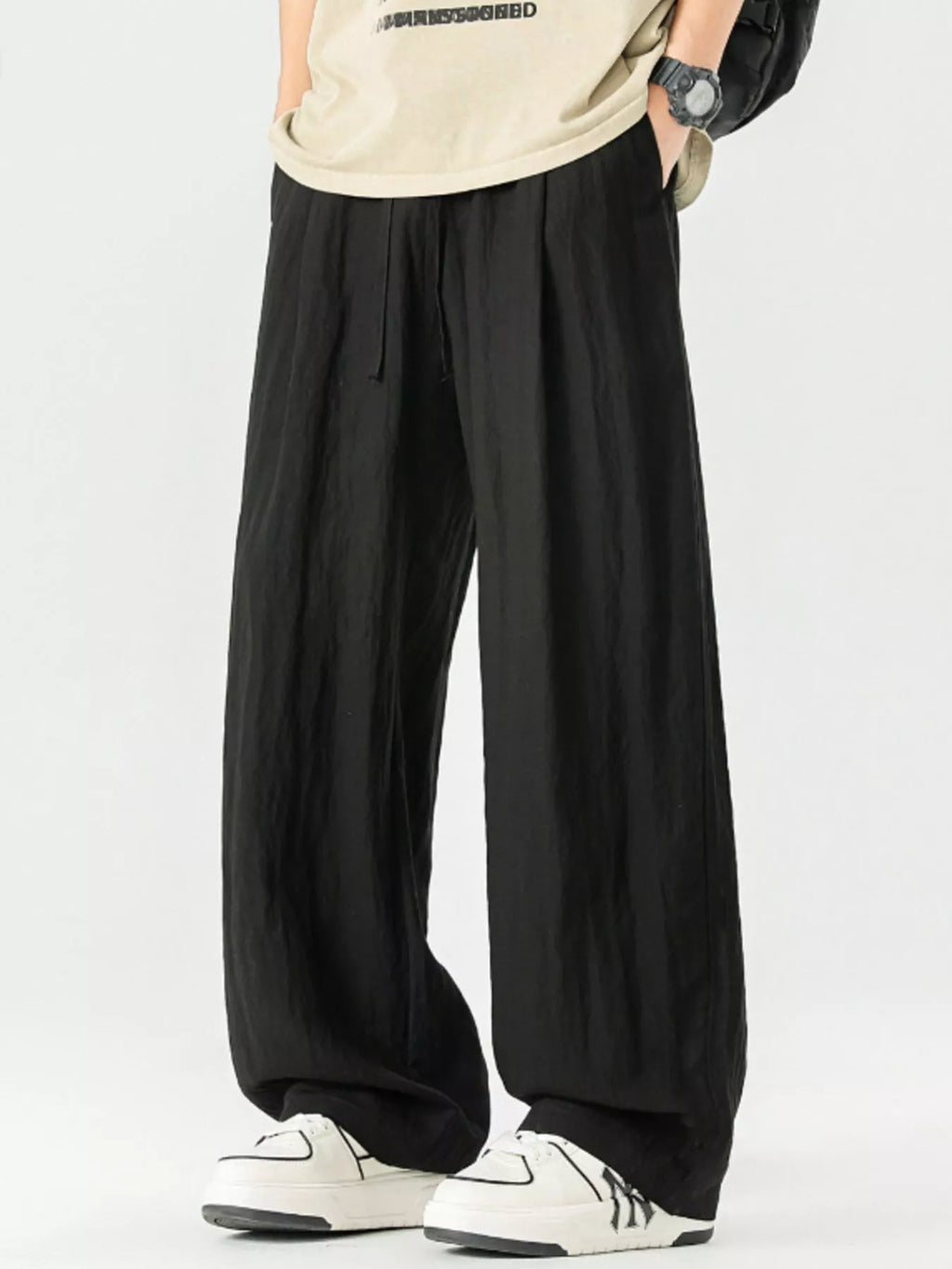 Men's Full Size Lightweight Wide Leg Pants Plus Size | Tampa Bay Discounts