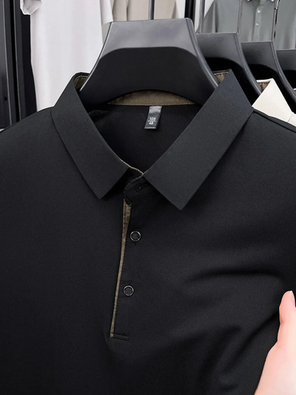 Men's Plus Size Button Detail Short Sleeve Polo | Tampa Bay Discounts