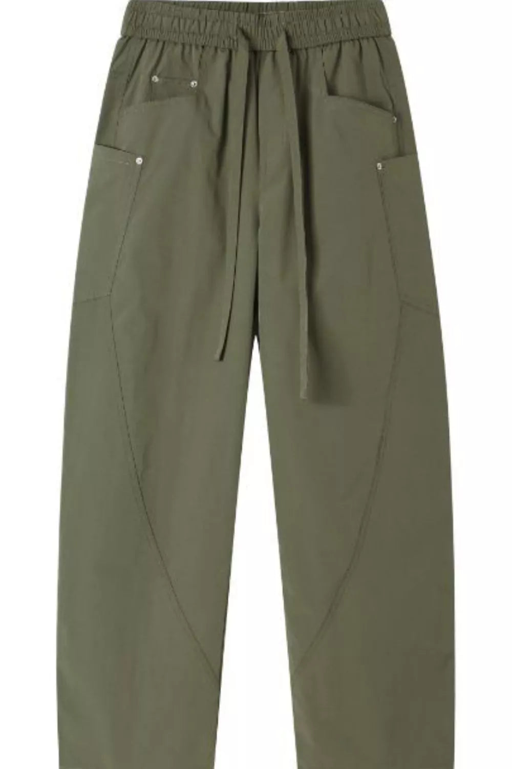 Men's Full Size Relaxed Fit Drawstring Cargo Pants Plus Size | Tampa Bay Discounts