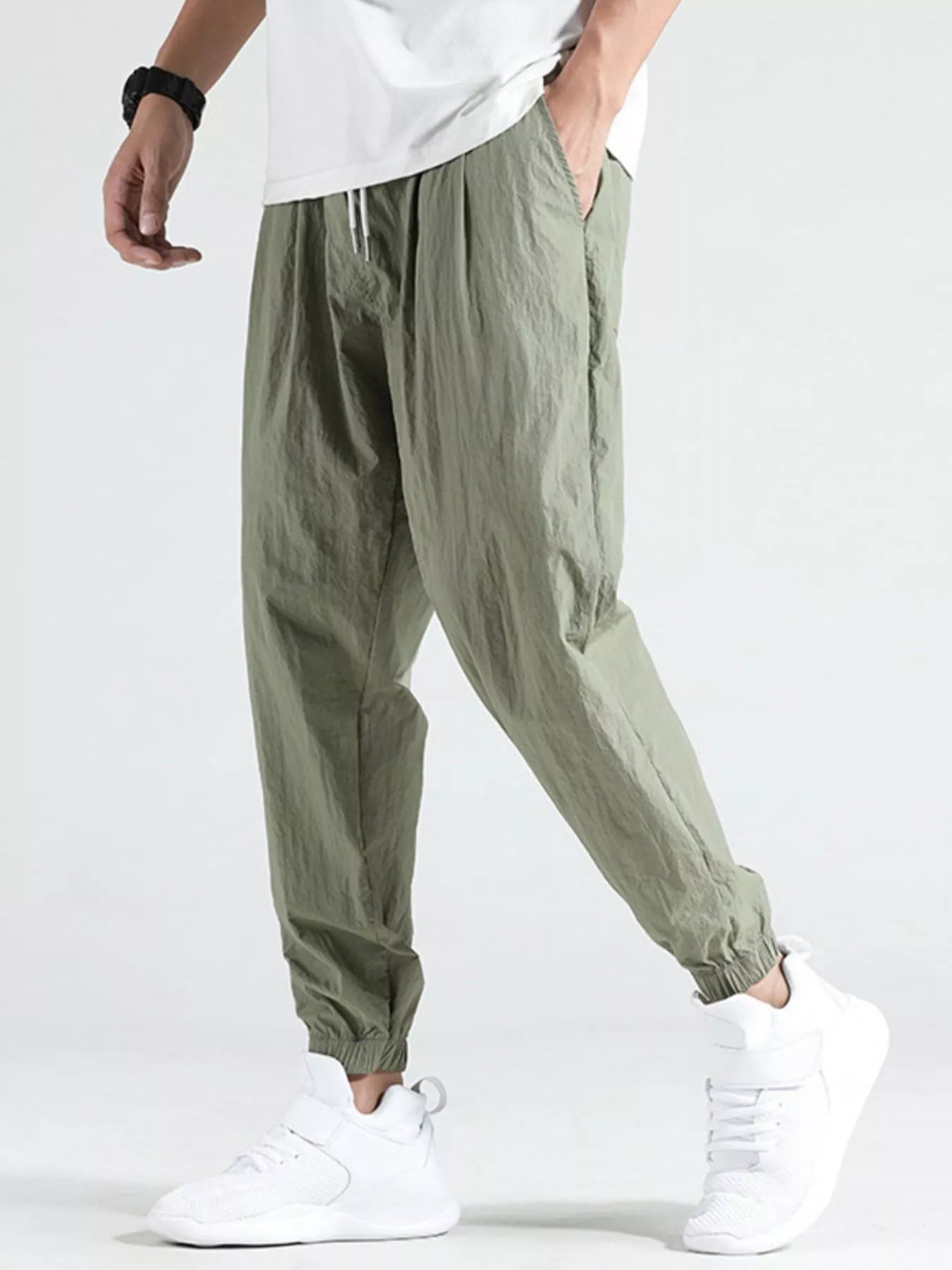 Men's Plus Size Drawstring Loose Fit Joggers | Tampa Bay Discounts