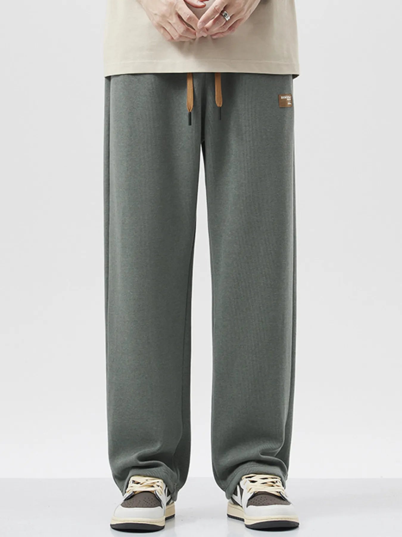 Men's Full Size Drawstring Wide Leg Pants Plus Size | Tampa Bay Discounts