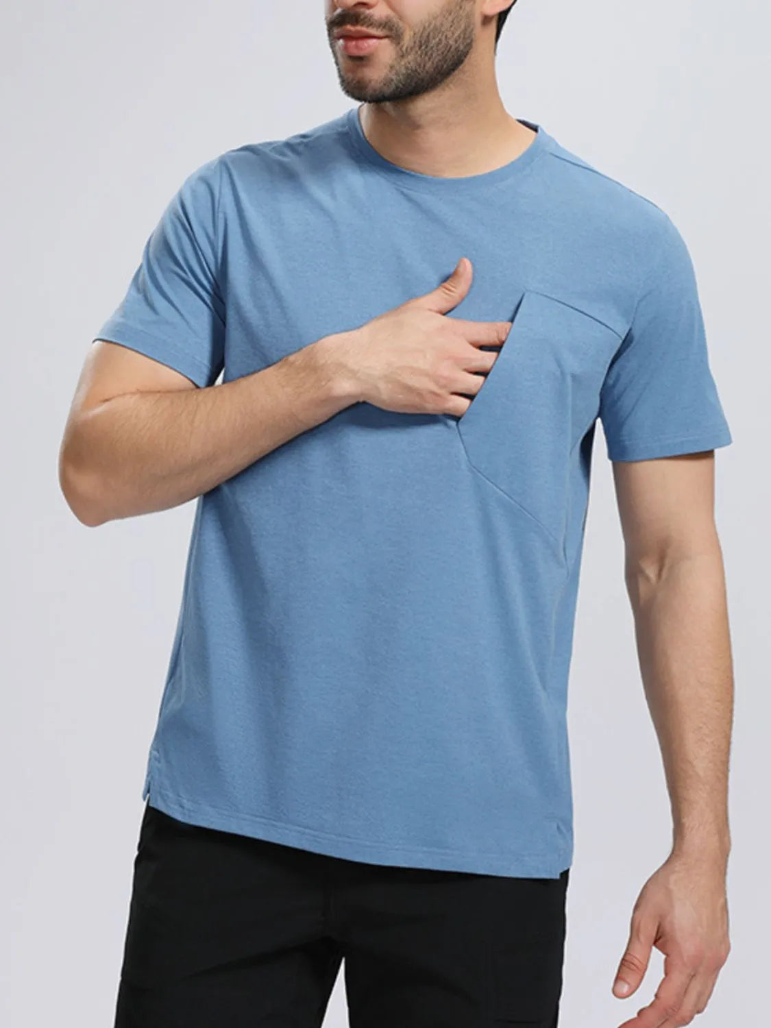 Men's Plus Size Round Neck Short Sleeve T-Shirt | Tampa Bay Discounts