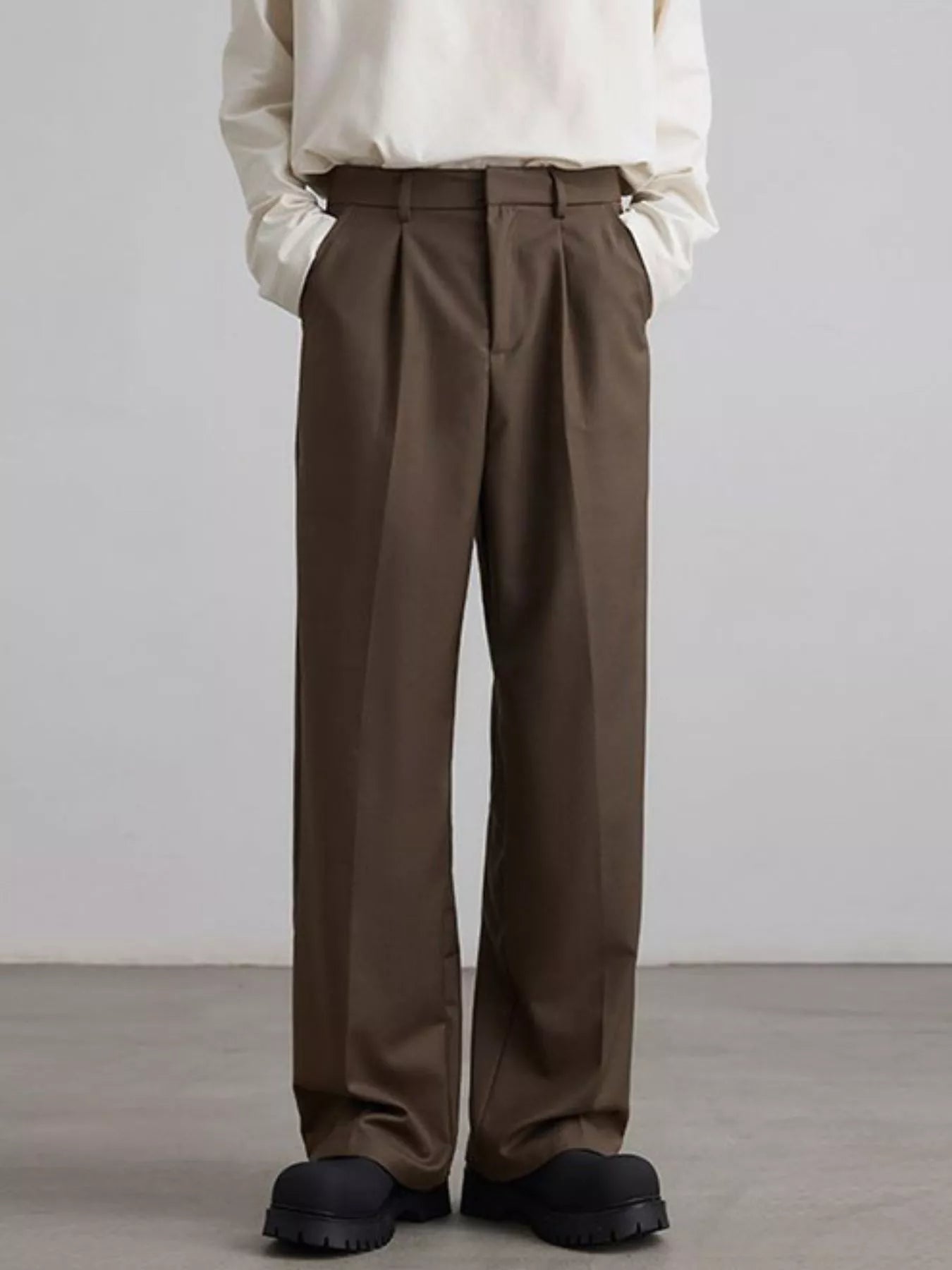 Men's Pleated Wide Leg Pants | Tampa Bay Discounts