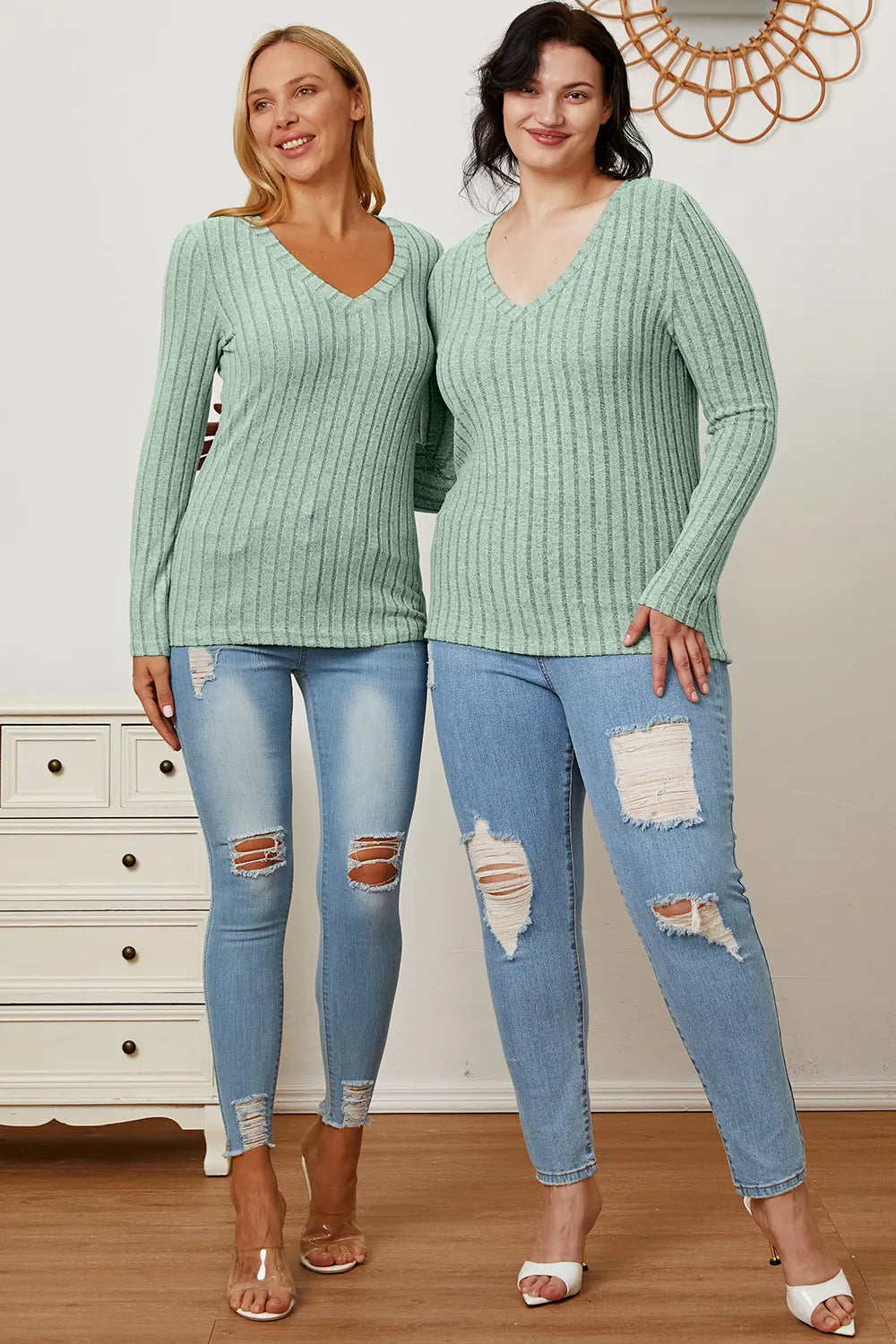 basic-bae-full-size-ribbed-v-neck-long-sleeve-t-shirt image 11
