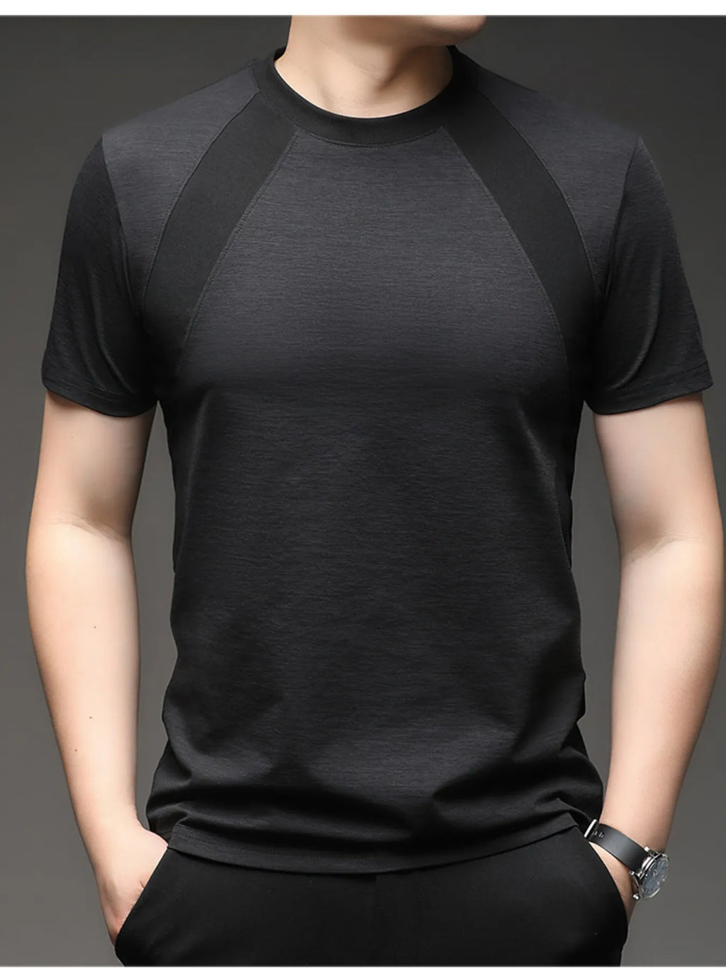 Men's Plus Size Round Neck Short Sleeve T-Shirt | Tampa Bay Discounts