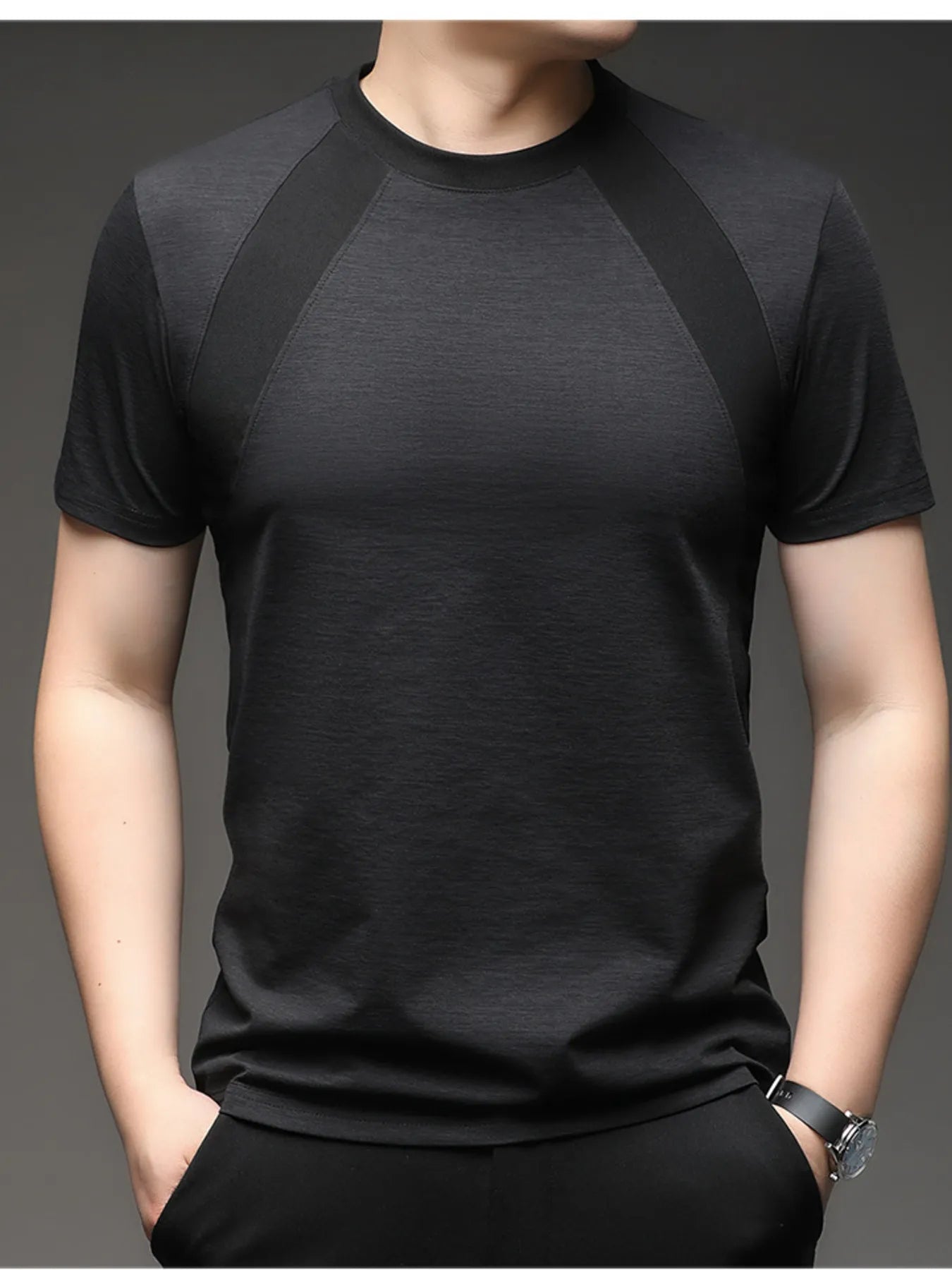 Men's Plus Size Round Neck Short Sleeve T-Shirt | Tampa Bay Discounts
