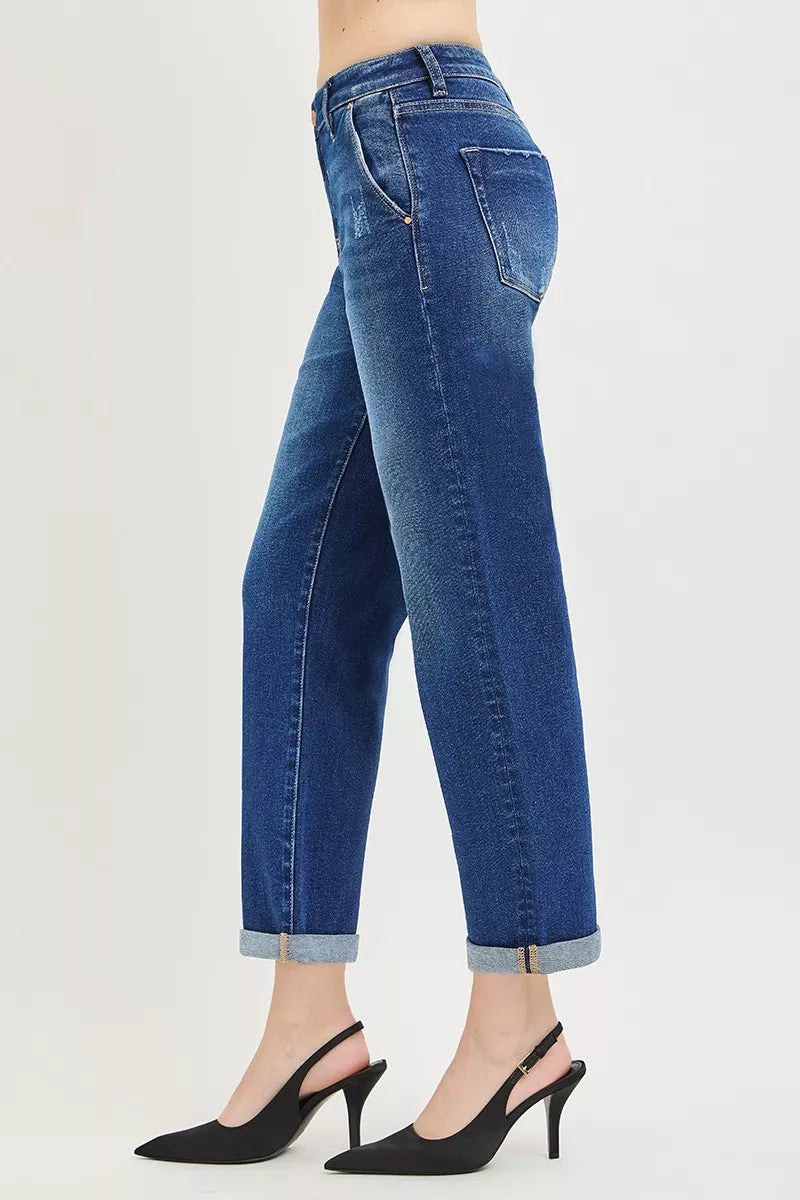 risen-slouchy-cropped-boyfriend-jeans-with-cuffed-hem-1 Image 4