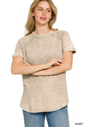 zenana-french-terry-washed-curved-hem-top-1 image 1