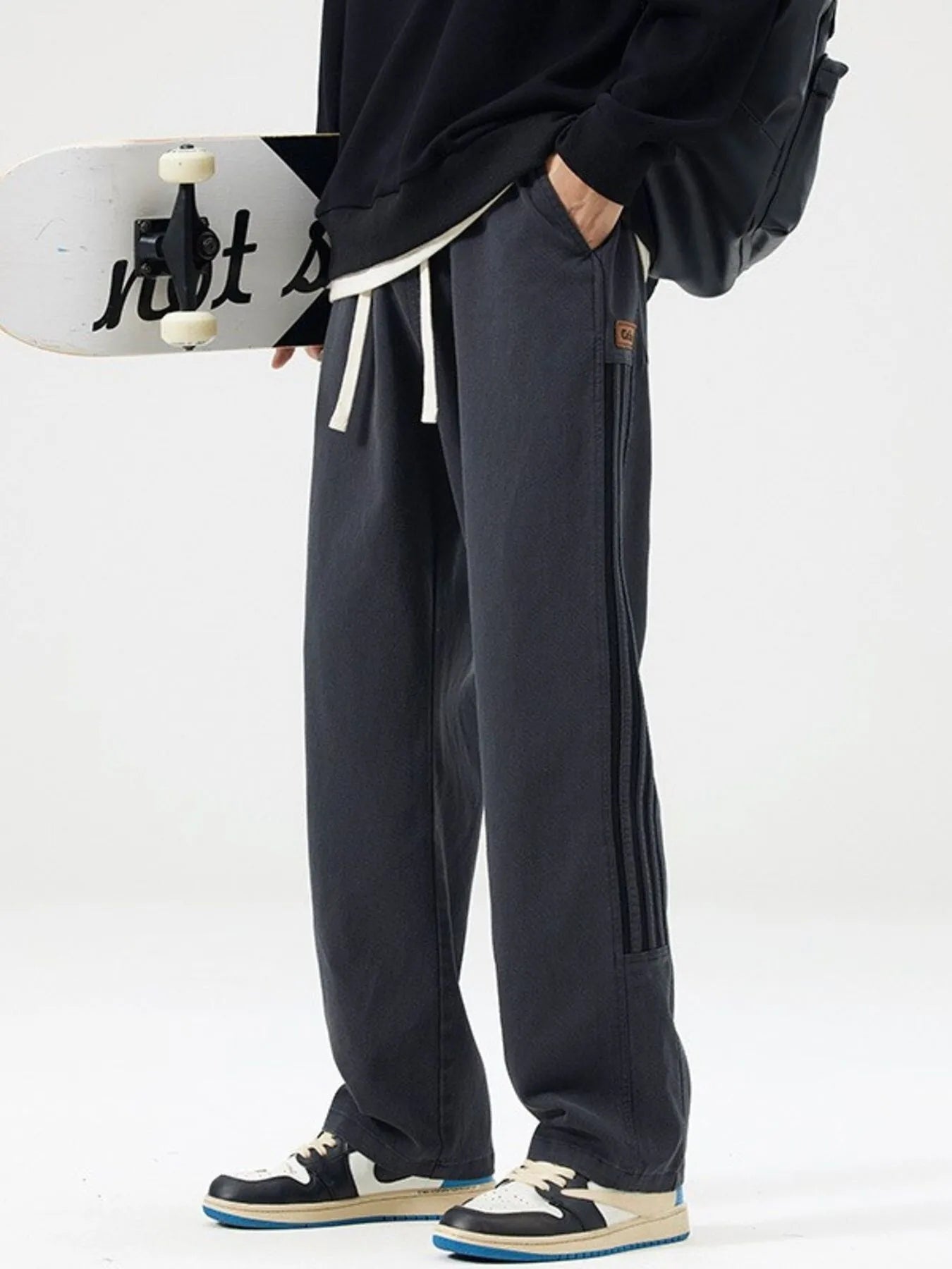 Men's Full Size Drawstring Wide Leg Pants Plus Size | Tampa Bay Discounts