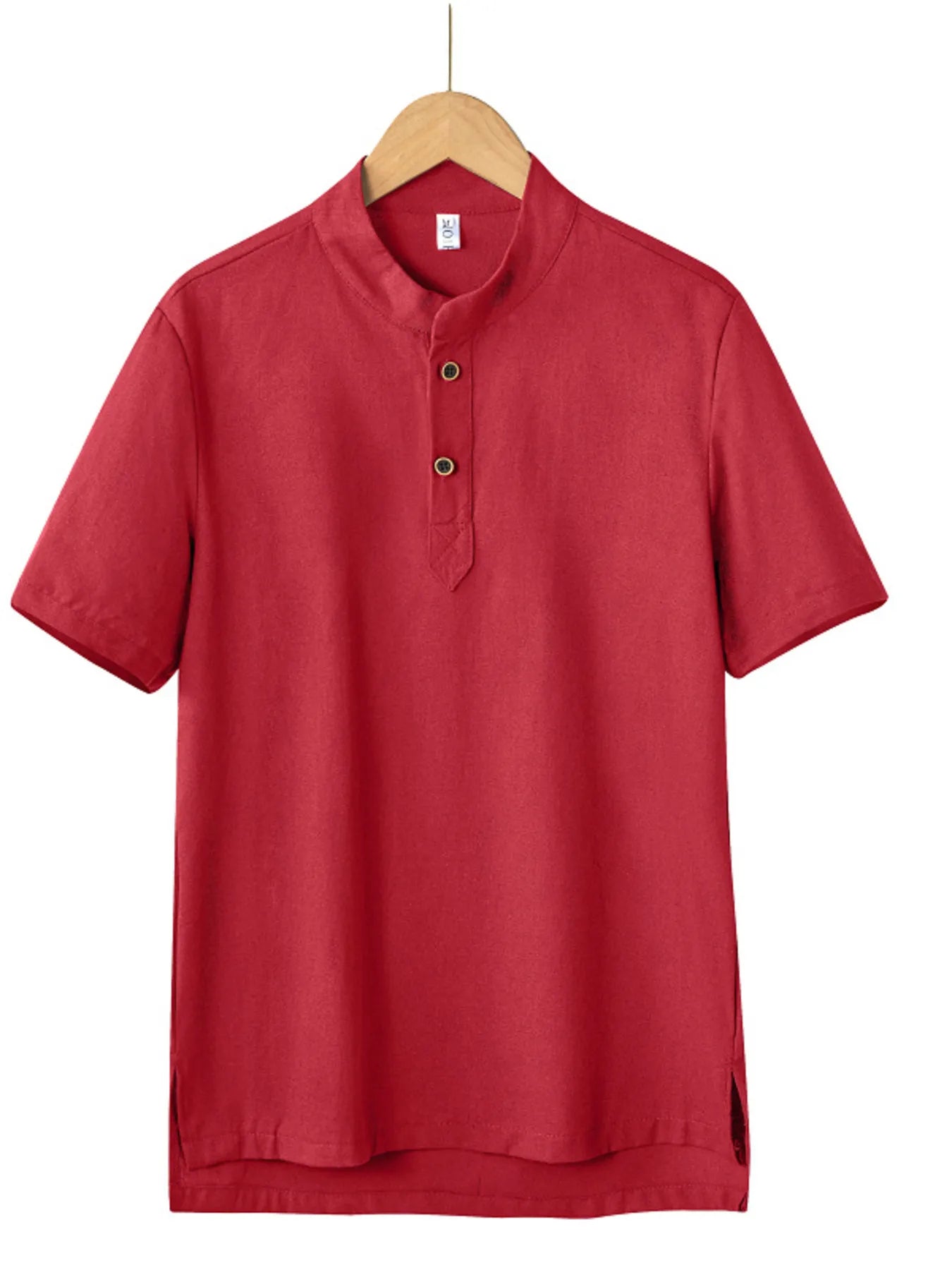 Men's Plus Size Button Detail Short Sleeve Blouse | Tampa Bay Discounts
