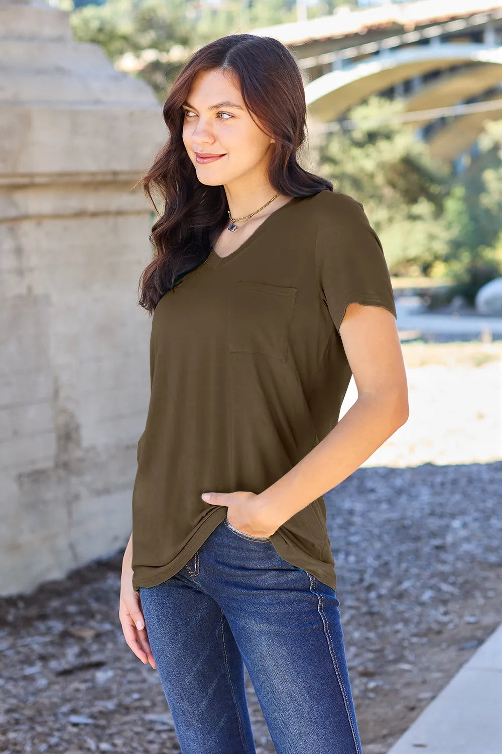 basic-bae-full-size-v-neck-short-sleeve-t-shirt image 8