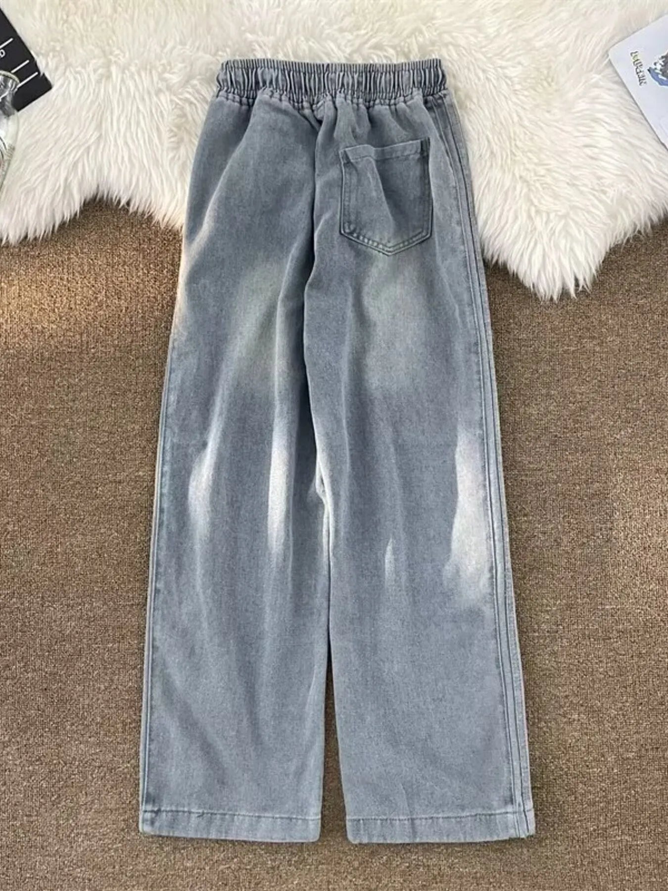 Men's Full Size Wash Wide Leg Pants Plus Size | Tampa Bay Discounts