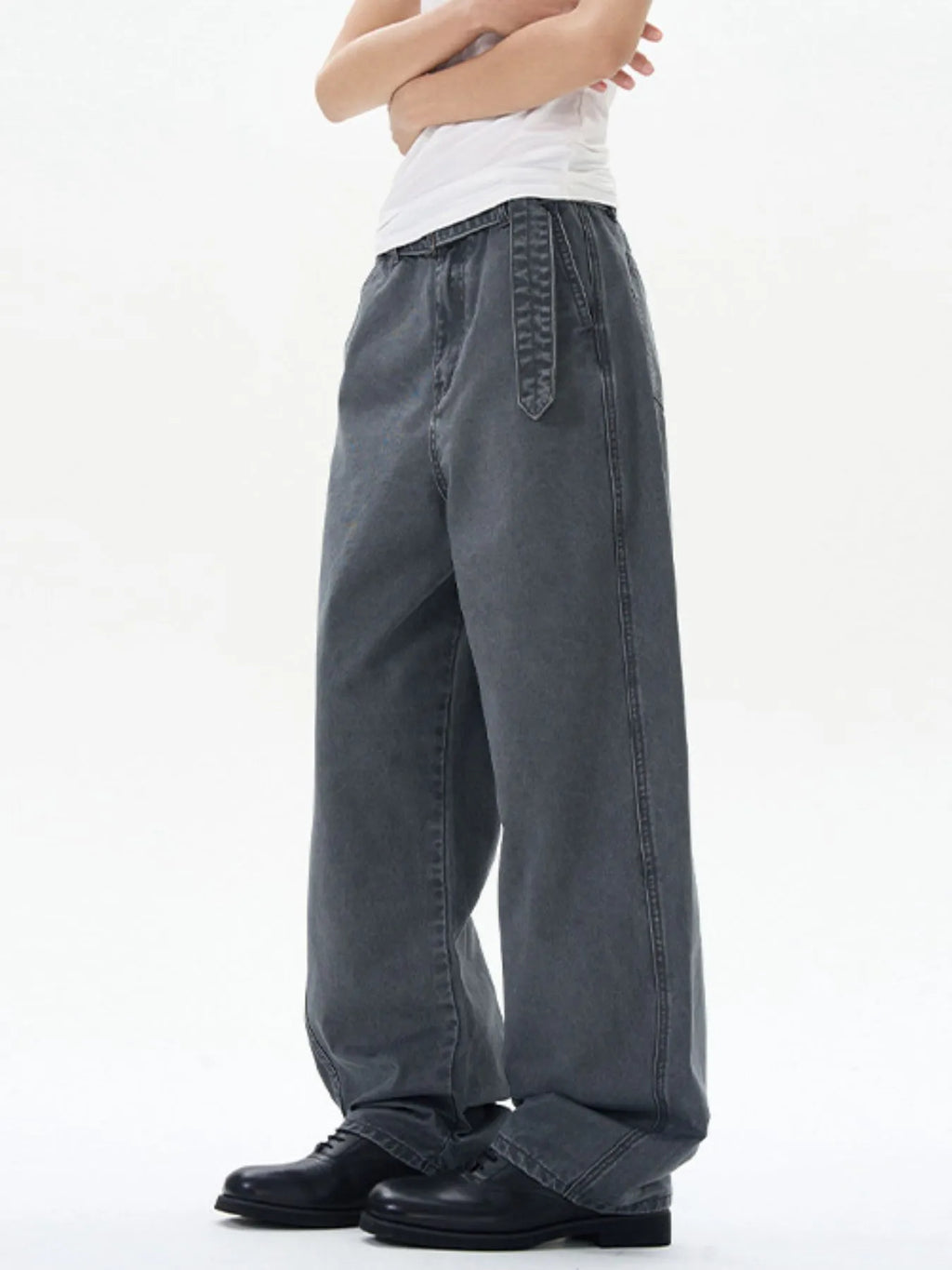 Men's Full Size Washed Wide Leg Cargo Pants Plus Size | Tampa Bay Discounts
