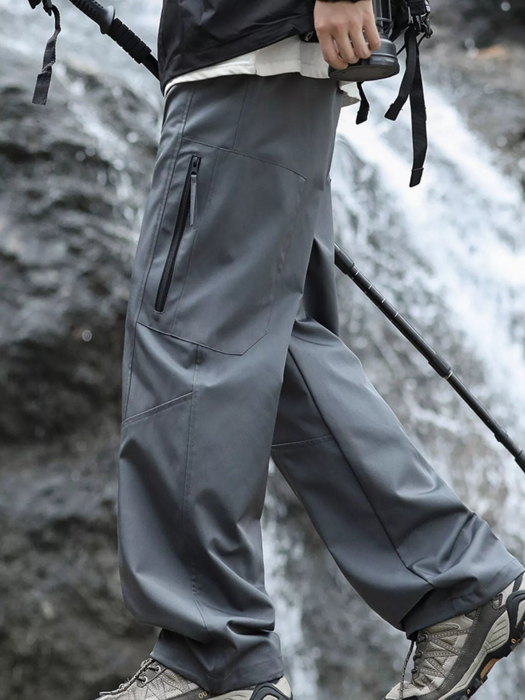 Men's Plus Size Relaxed Fit Cargo Pants with Zipper Pockets | Tampa Bay Discounts