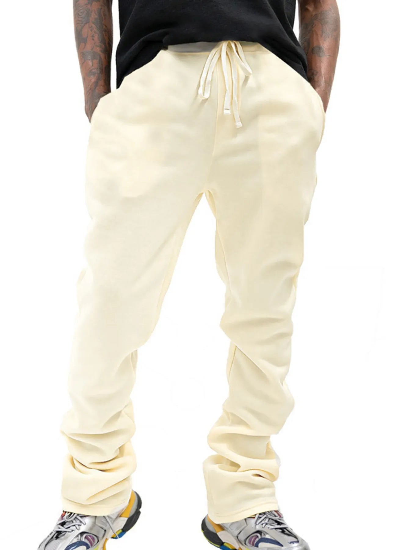 Men's Full Size Drawstring Casual Pants Plus Size | Tampa Bay Discounts