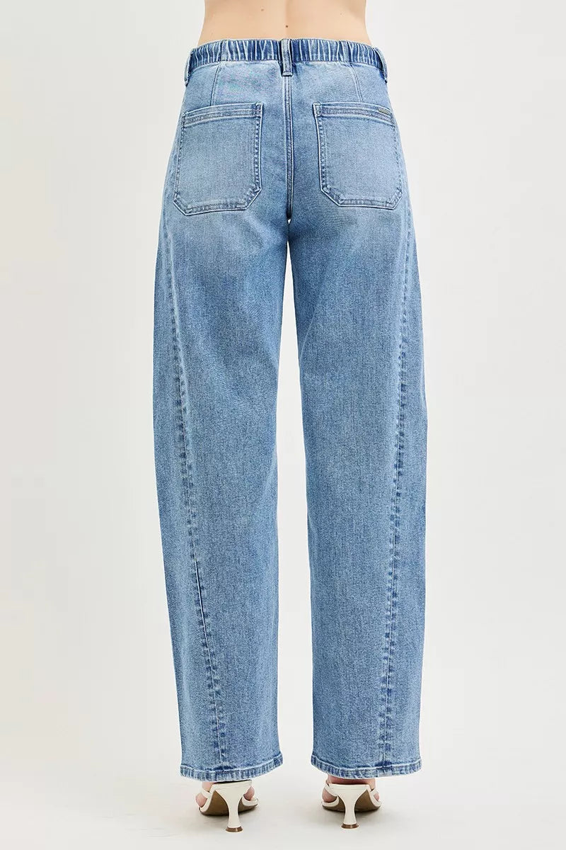 risen-relaxed-fit-drawstring-waist-jeans Image 5
