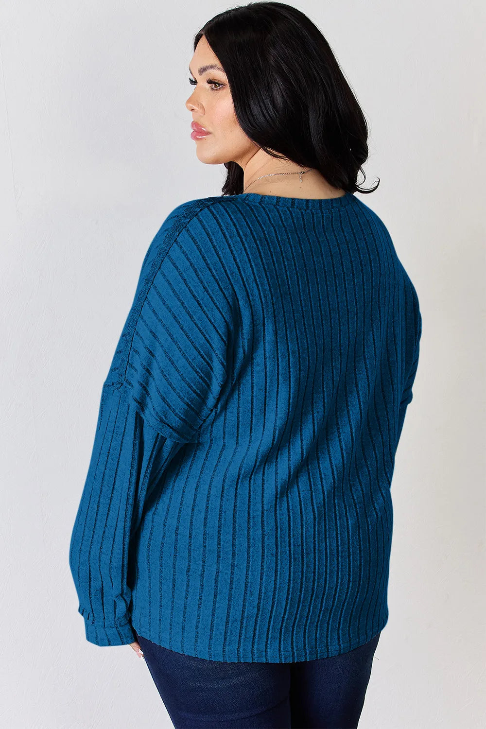 basic-bae-full-size-ribbed-half-button-long-sleeve-t-shirt image 24