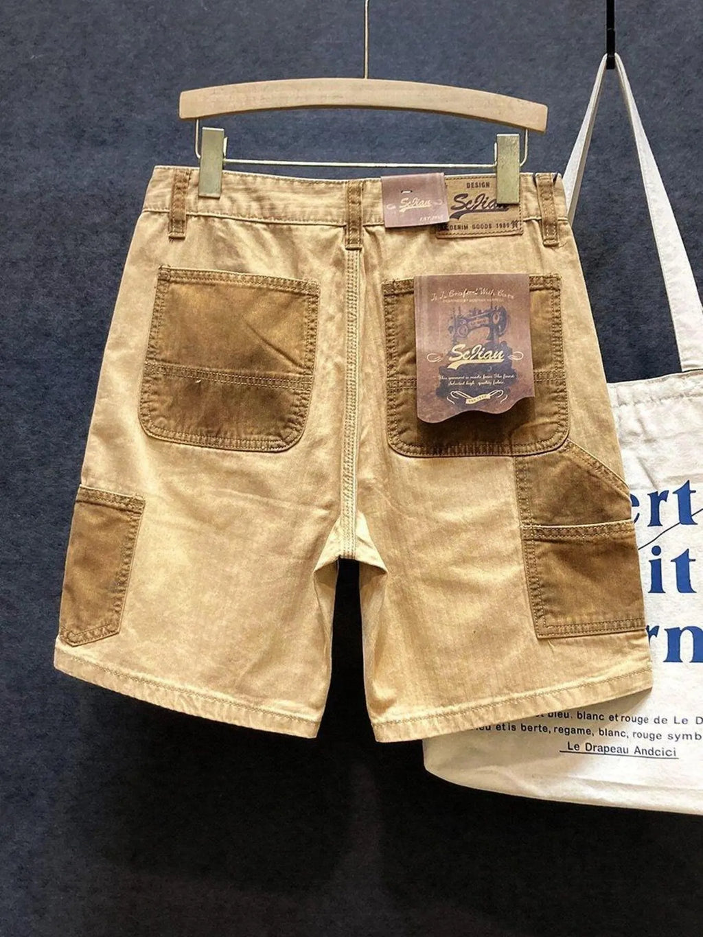 Men's Two-Tone Contrast Panel Casual Shorts | Tampa Bay Discounts