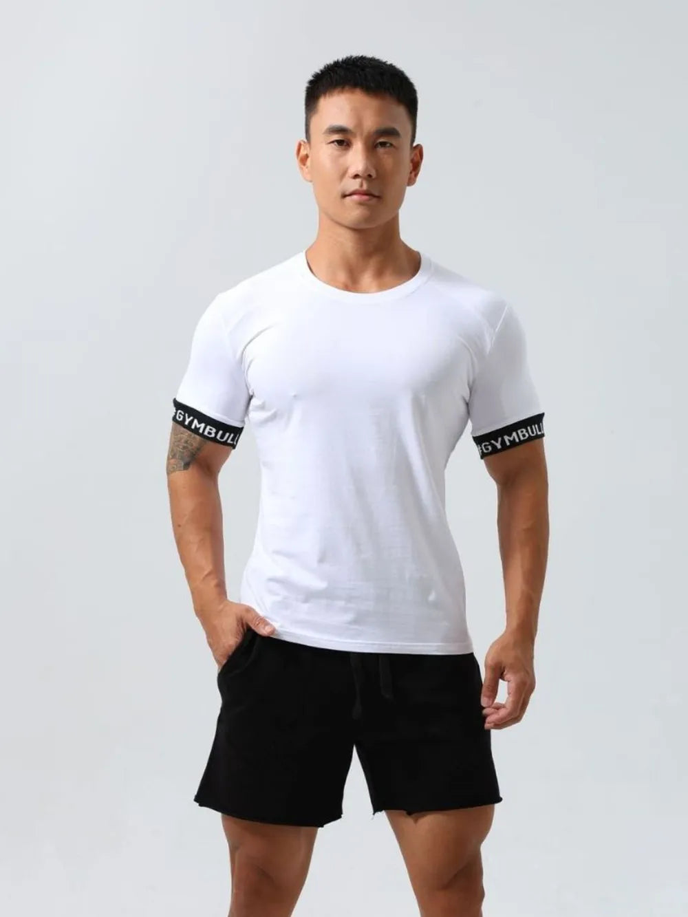 Men's Round Neck Contrast Short Sleeve T-Shirt | Tampa Bay Discounts