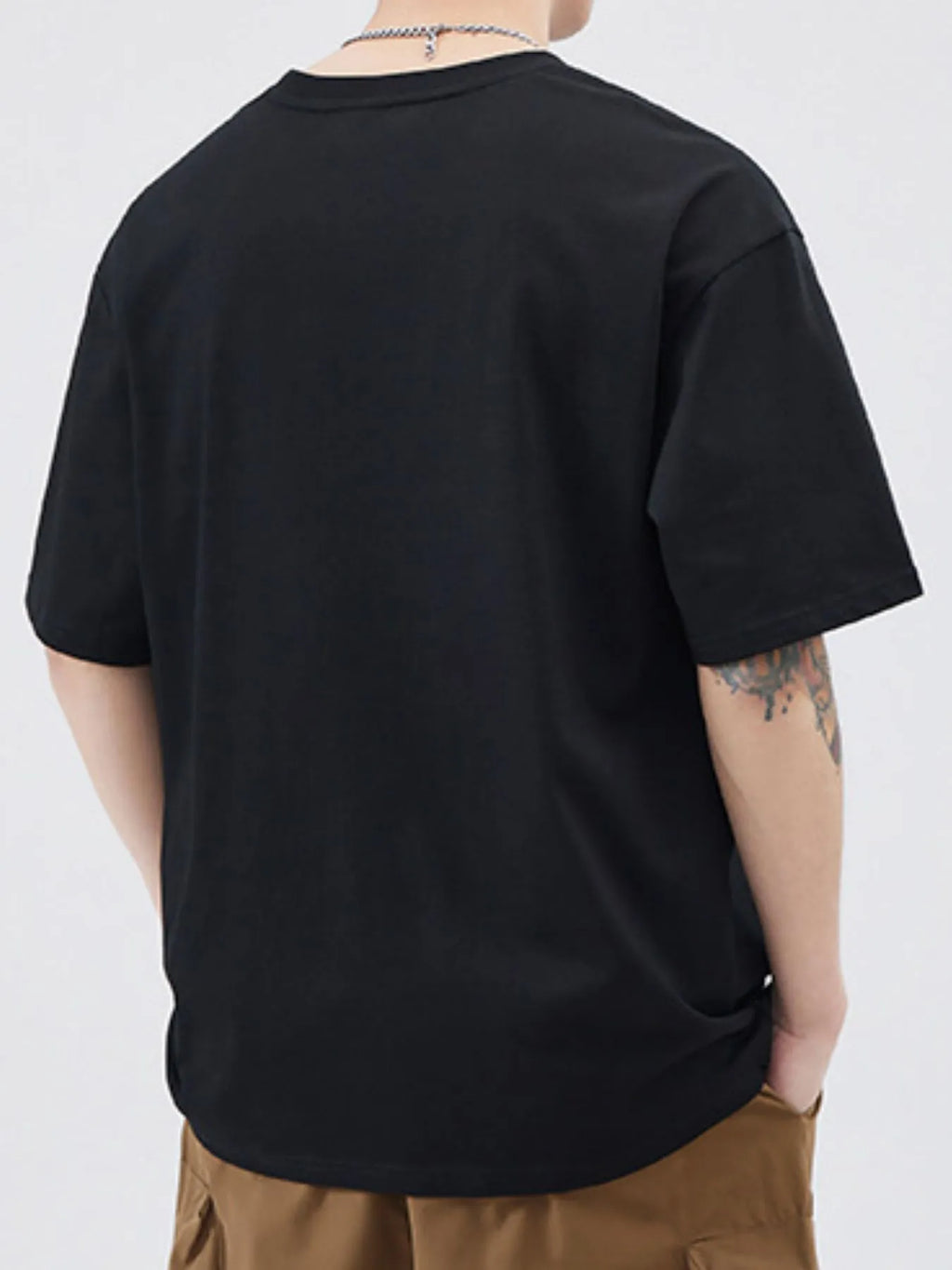 Men's Plus Size Letter Round Neck Half Sleeve T-Shirt | Tampa Bay Discounts
