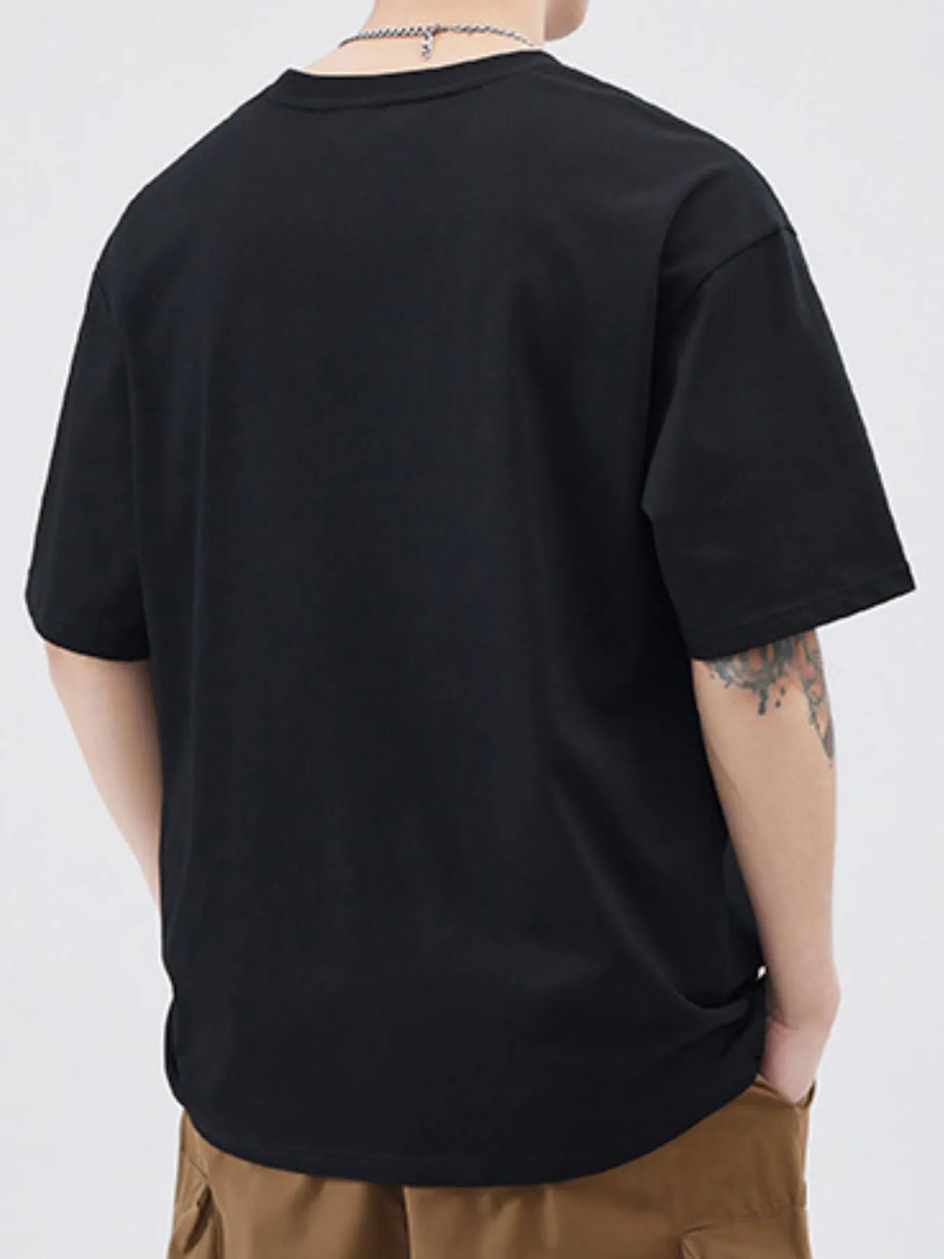 Men's Plus Size Letter Round Neck Half Sleeve T-Shirt | Tampa Bay Discounts