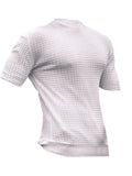 Men's Full Size Textured Knit Short Sleeve T-Shirt Plus Size | Tampa Bay Discounts