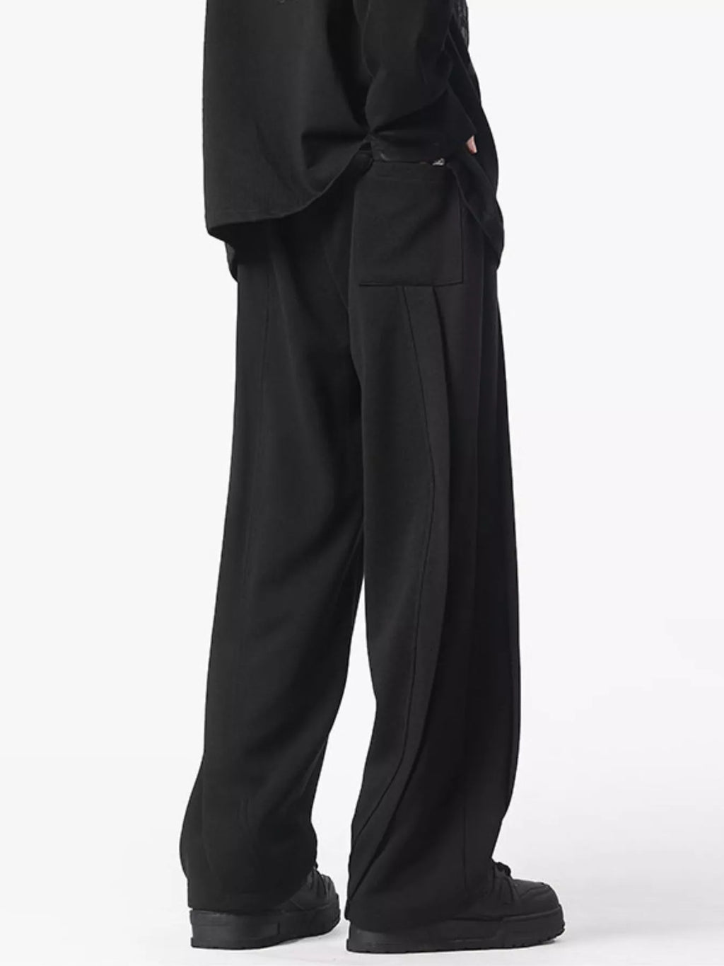 Men's Full Size Drawstring Wide Leg Pants Plus Size | Tampa Bay Discounts
