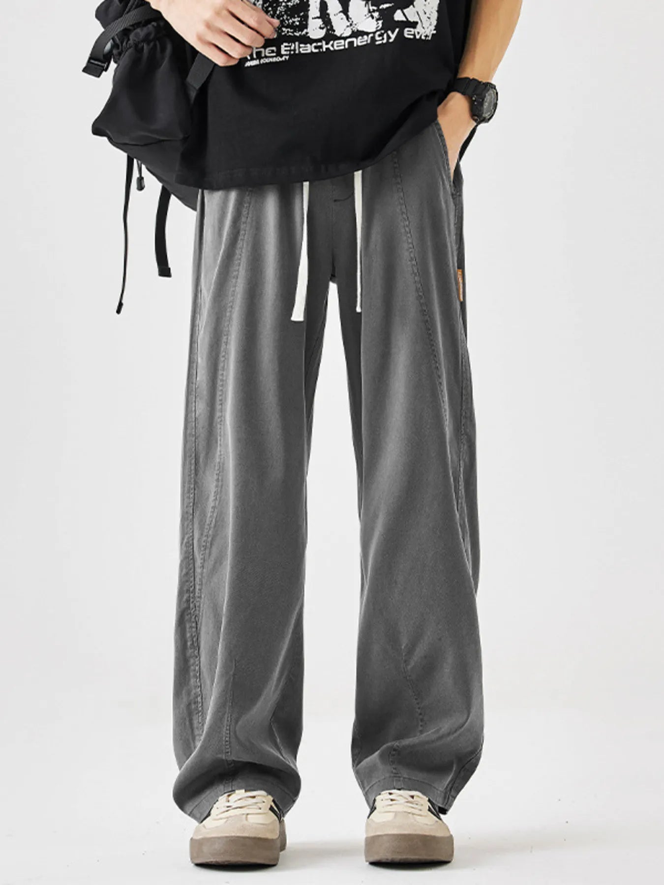 Men's Plus Size Casual Loose Wide Leg Pants | Tampa Bay Discounts