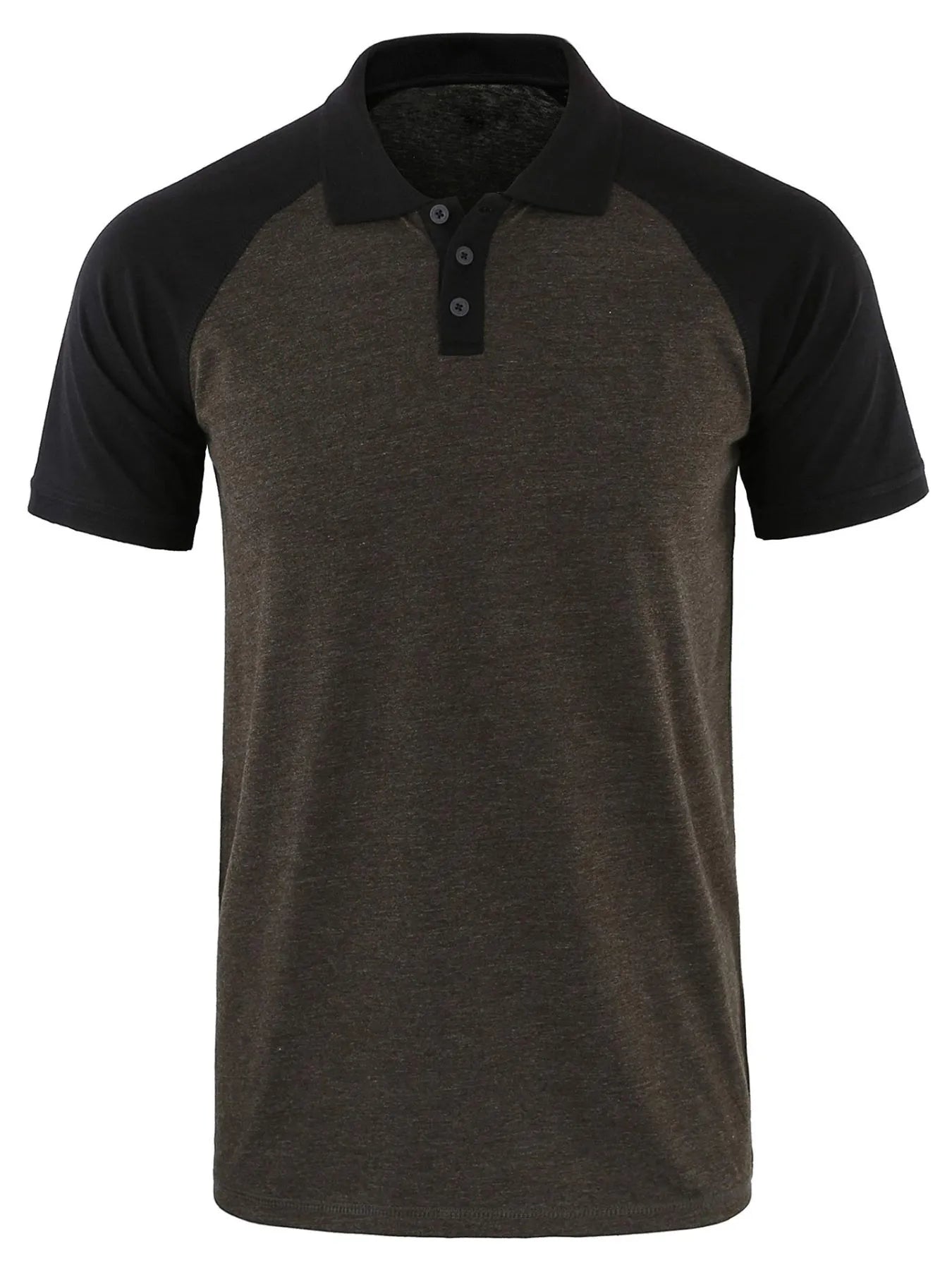 Men's Casual Raglan Sleeve Two-Tone Polo Shirt | Tampa Bay Discounts