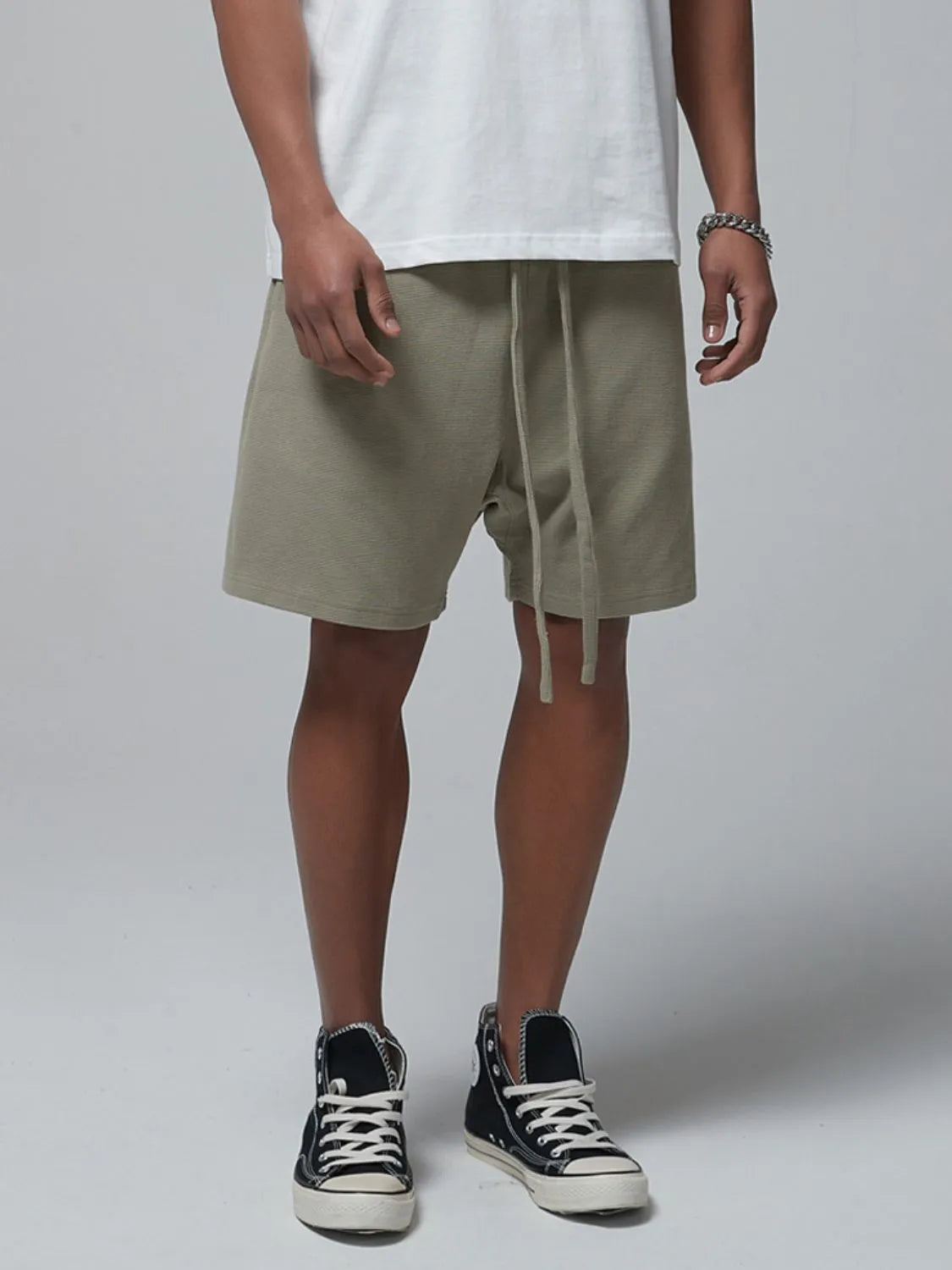 Men's Drawstring Waffle Shorts with Pockets | Tampa Bay Discounts