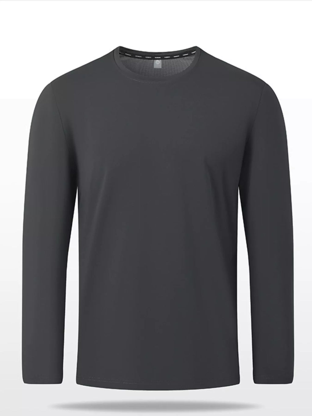 Men's Plus Size Solid Color Long Sleeve Casual T-Shirt | Tampa Bay Discounts