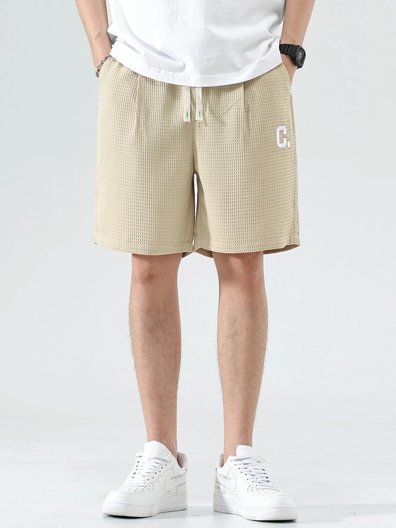 Men's Drawstring Pocketed Shorts | Tampa Bay Discounts