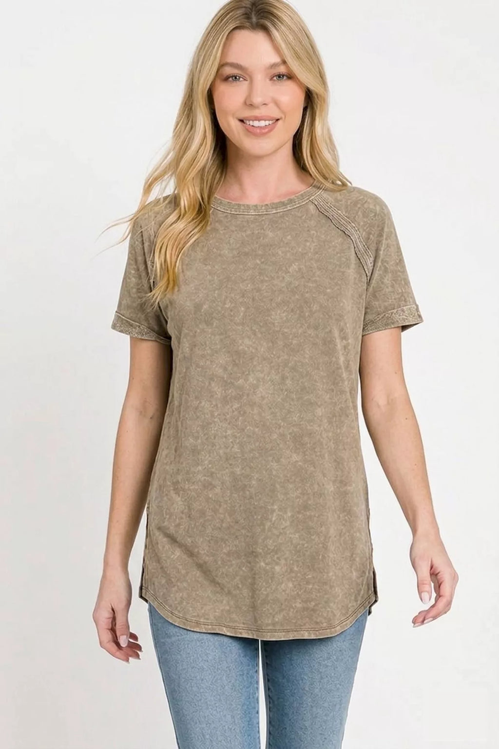 zenana-french-terry-washed-curved-hem-top-3 image 3