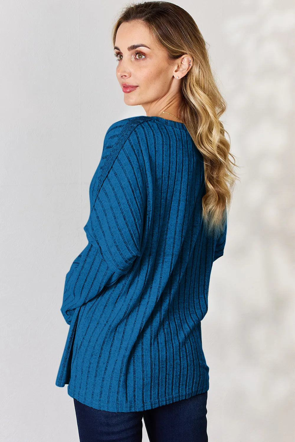 basic-bae-full-size-ribbed-half-button-long-sleeve-t-shirt image 21