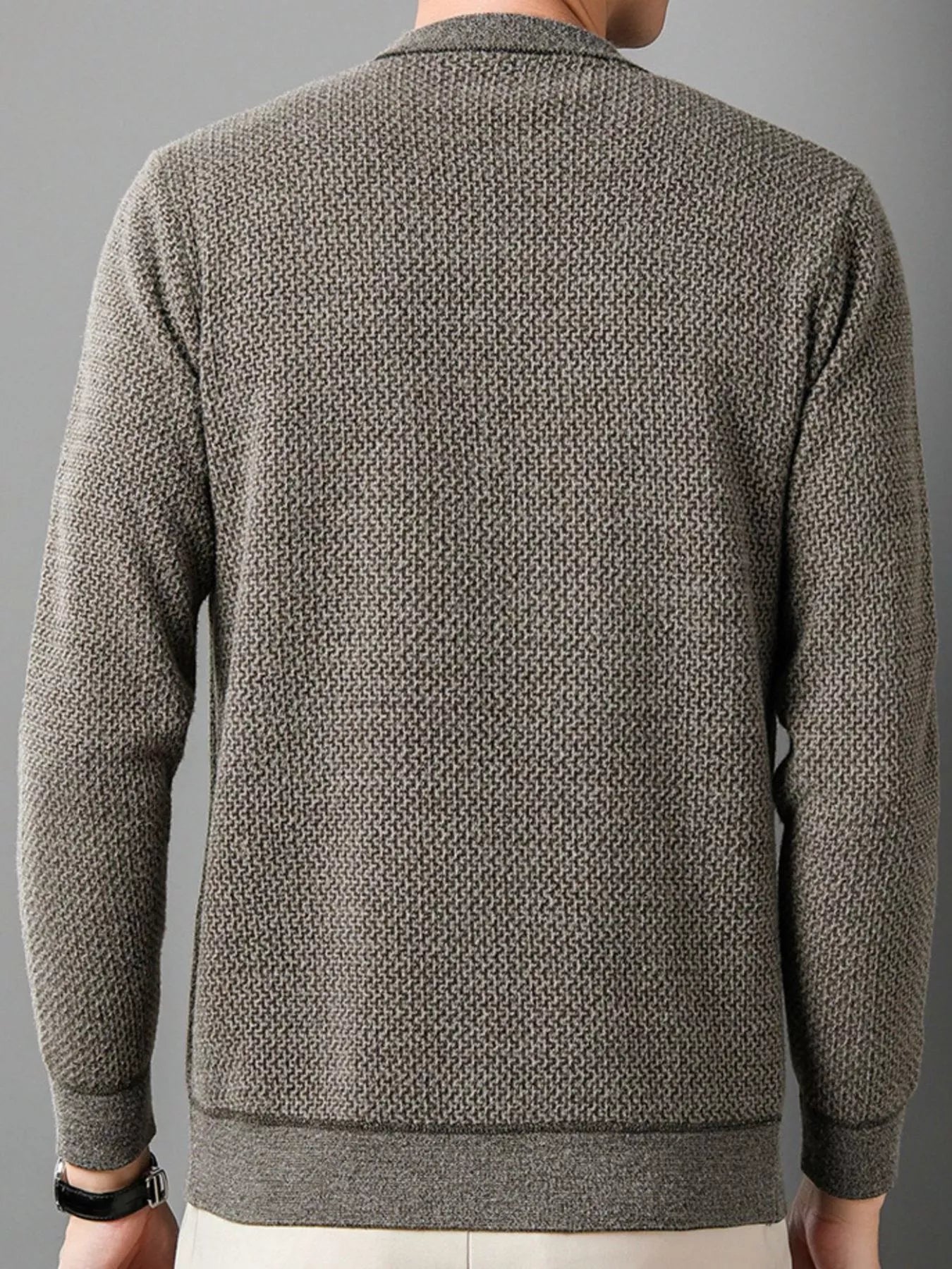 Men's Plus Size Textured Knit Mock Neck Sweater | Tampa Bay Discounts