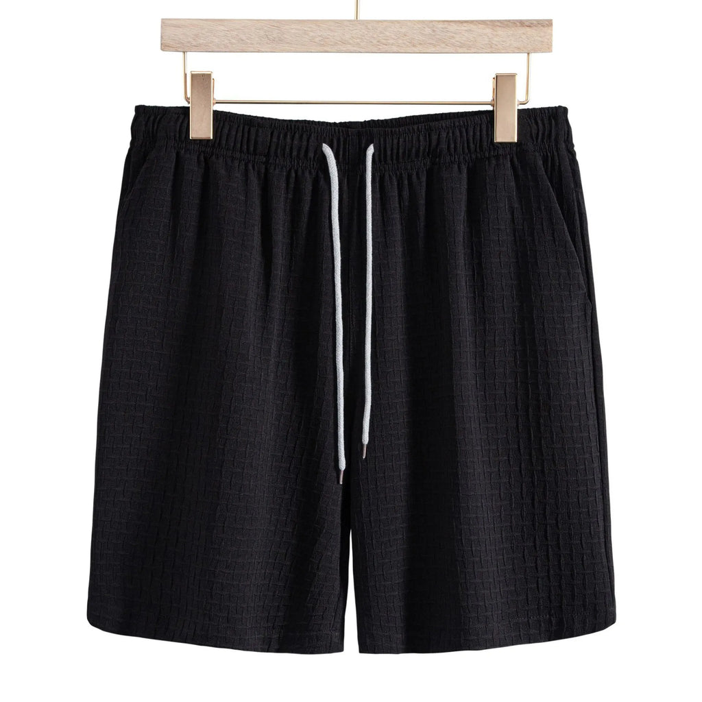 Men's Classic Textured Shorts with Elastic Waist | Tampa Bay Discounts