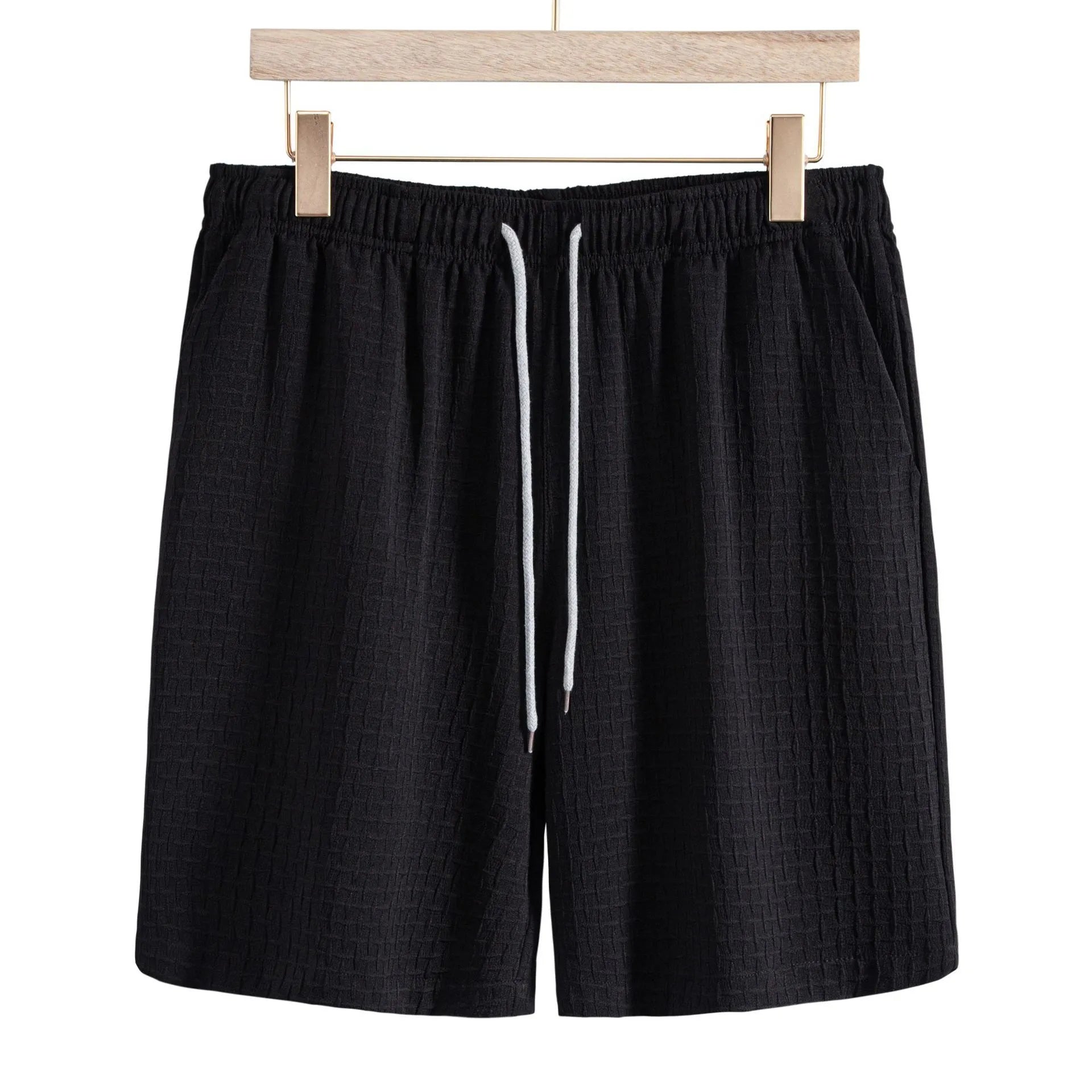 Men's Classic Textured Shorts with Elastic Waist | Tampa Bay Discounts