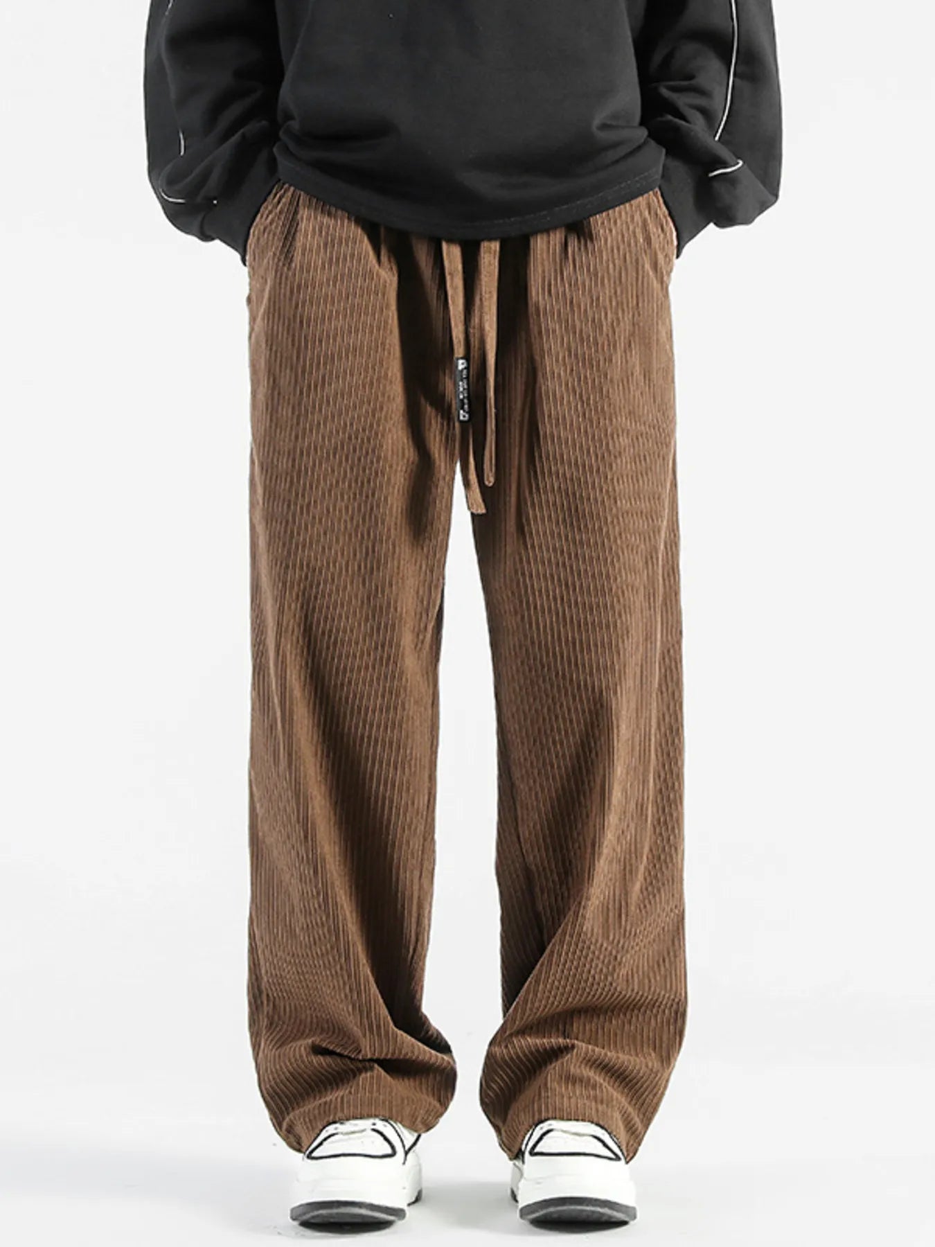 Men's Plus Size Casual Drawstring Wide Leg Pants | Tampa Bay Discounts
