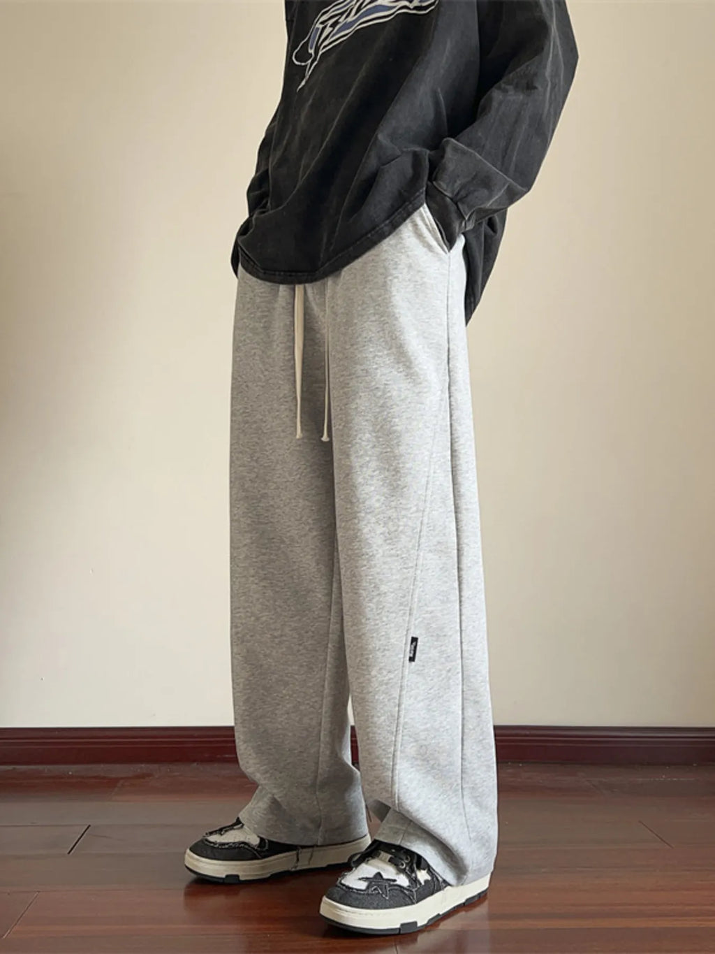 Men's Plus Size Relaxed Wide-Leg Drawstring Pants | Tampa Bay Discounts